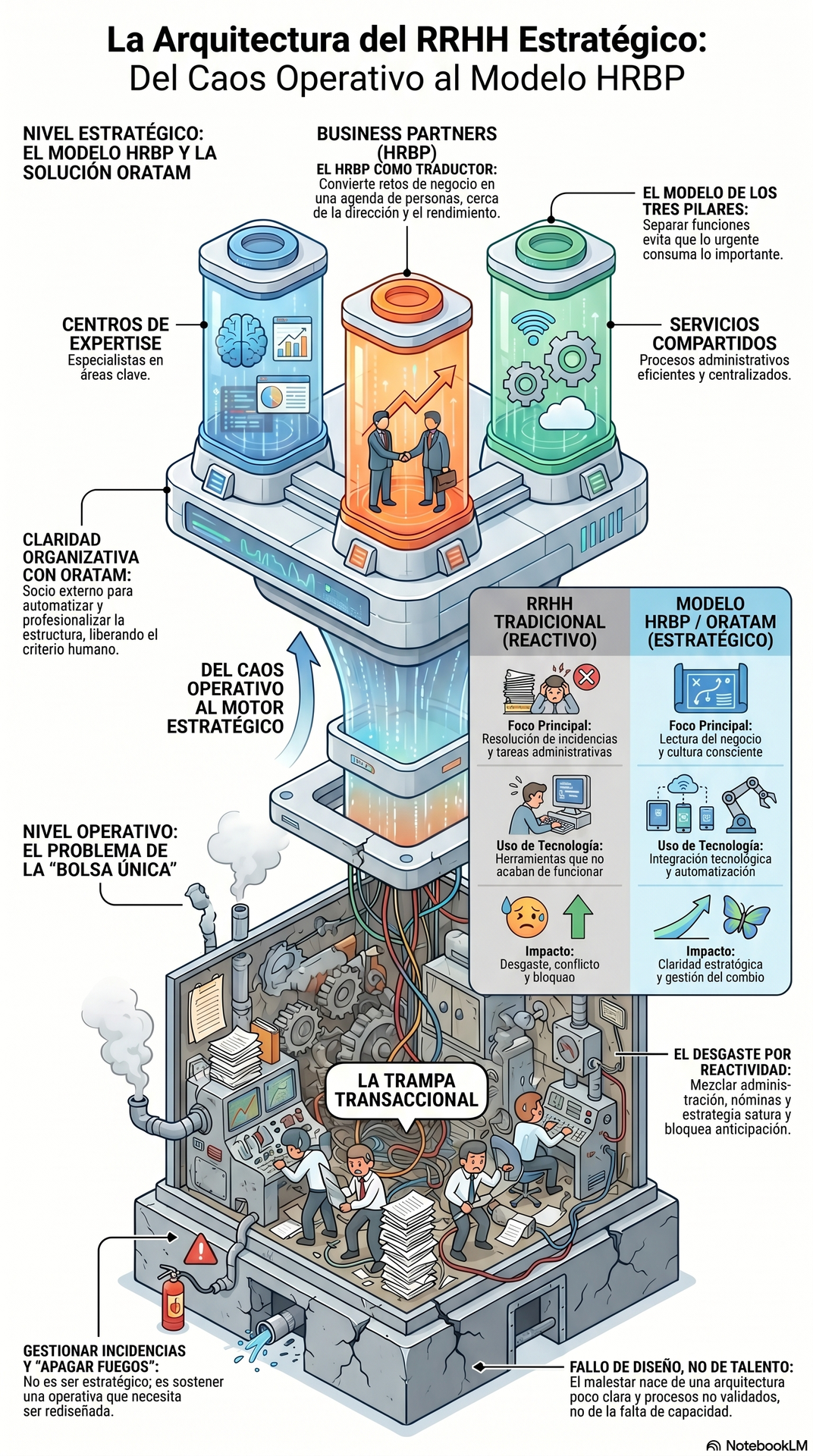 Infografía del model HRBP